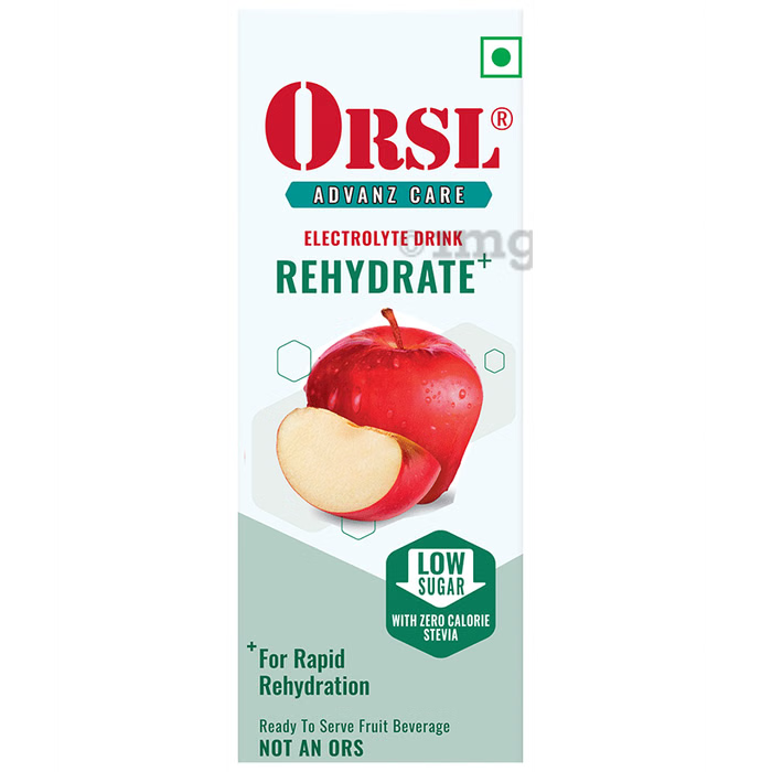 ORSL Electrolyte Drink Apple Flavour - Packet of 200 ml Liquid