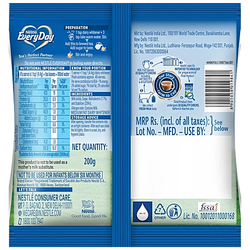 Everyday - Nestle - Dairy Whitener - 200g, Powder