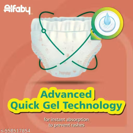ALFABY L-62 Baby Diaper Pants (Large Size, 9–14 kg) – Long-Lasting Dryness & Comfort Fit
