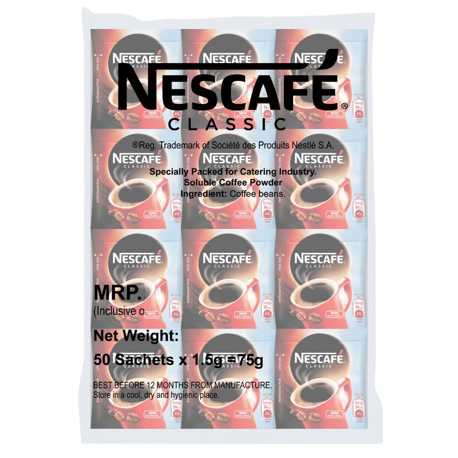 Nescafe Coffee Sachet Pack of 72 (RS 10)
