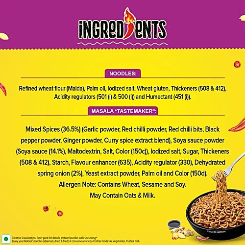 Maggi 2-Minute Spicy Manchurian Noodles, 62 g Pouch