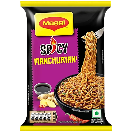Maggi 2-Minute Spicy Manchurian Noodles, 62 g Pouch