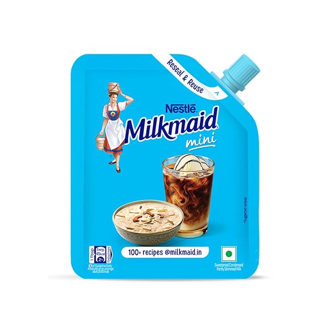 Milkmaid Nestle Mini Sweetened Liquid Condensed Milk, 190 G, Doy Pack
