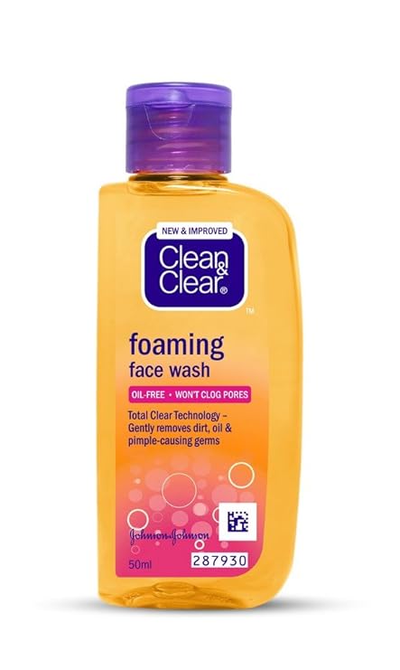 Clean & Clear Foaming Face Wash, 50ml
