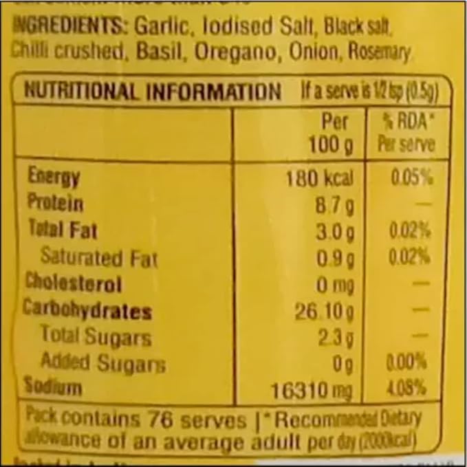 Everest Tasteeto Pasta Spice Mix, 38g