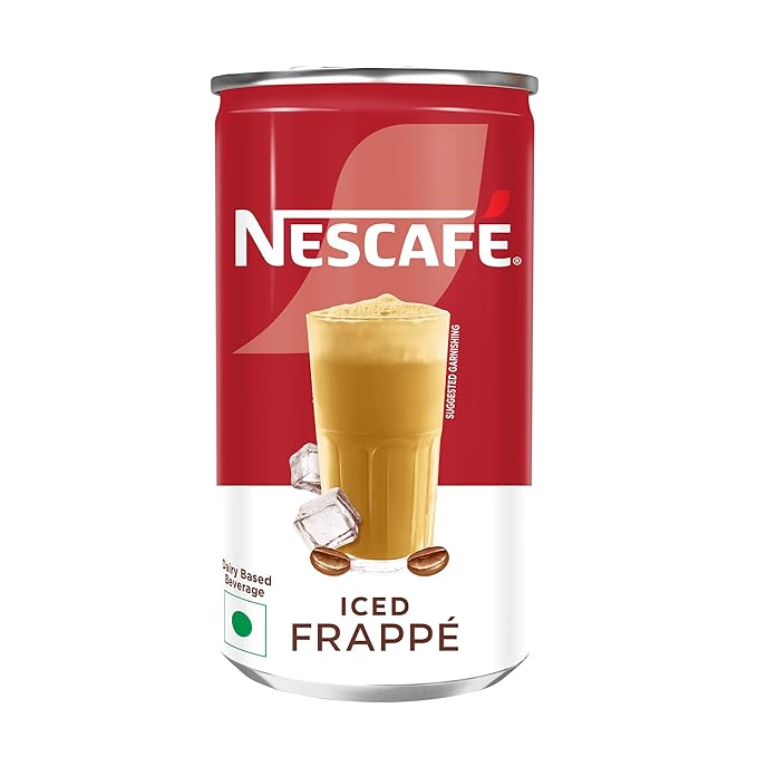 Nescafe Café Style Liquid Cold Coffee Can, Iced Frappe, 170Ml