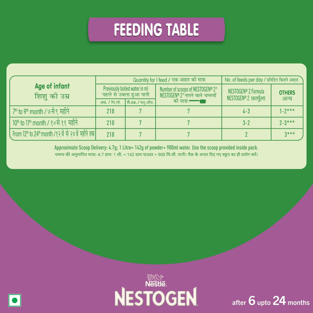 Nestogen 2 Follow-Up Formula for 6+ Months, Calcium & Phosphorus, 400g Box