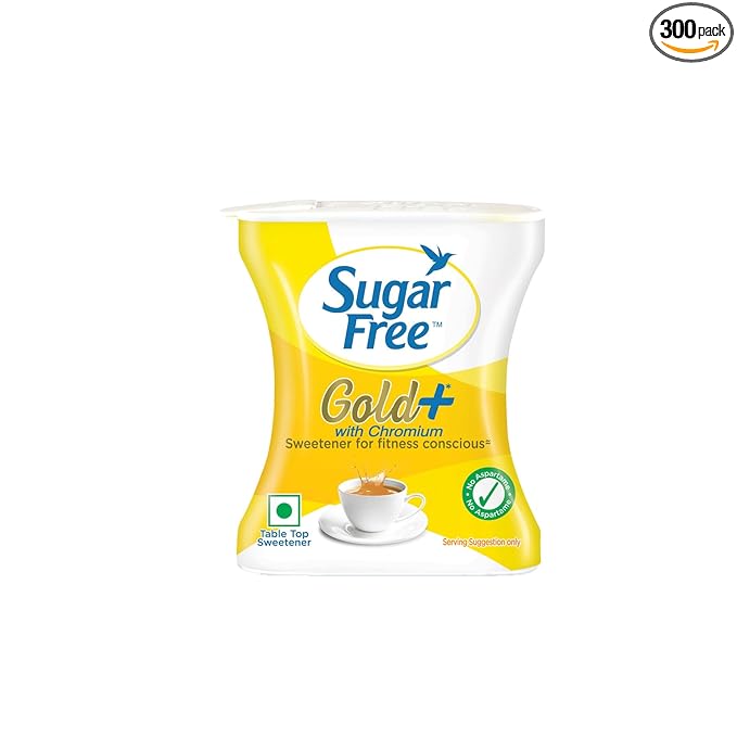 Sugar Free Gold, 500 Pellets| India s No.1 Sweetner| Sweet like Sugar with Low Calories| Scientifically Proven & Tested 30g
