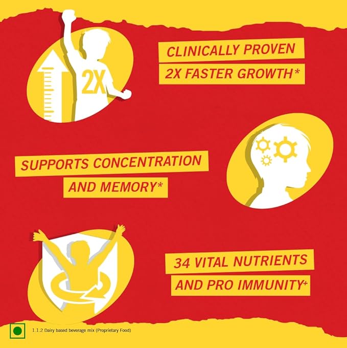 Complan Nutrition Drink Powder for Children, Royale Chocolate Flavour, 500 g Jar