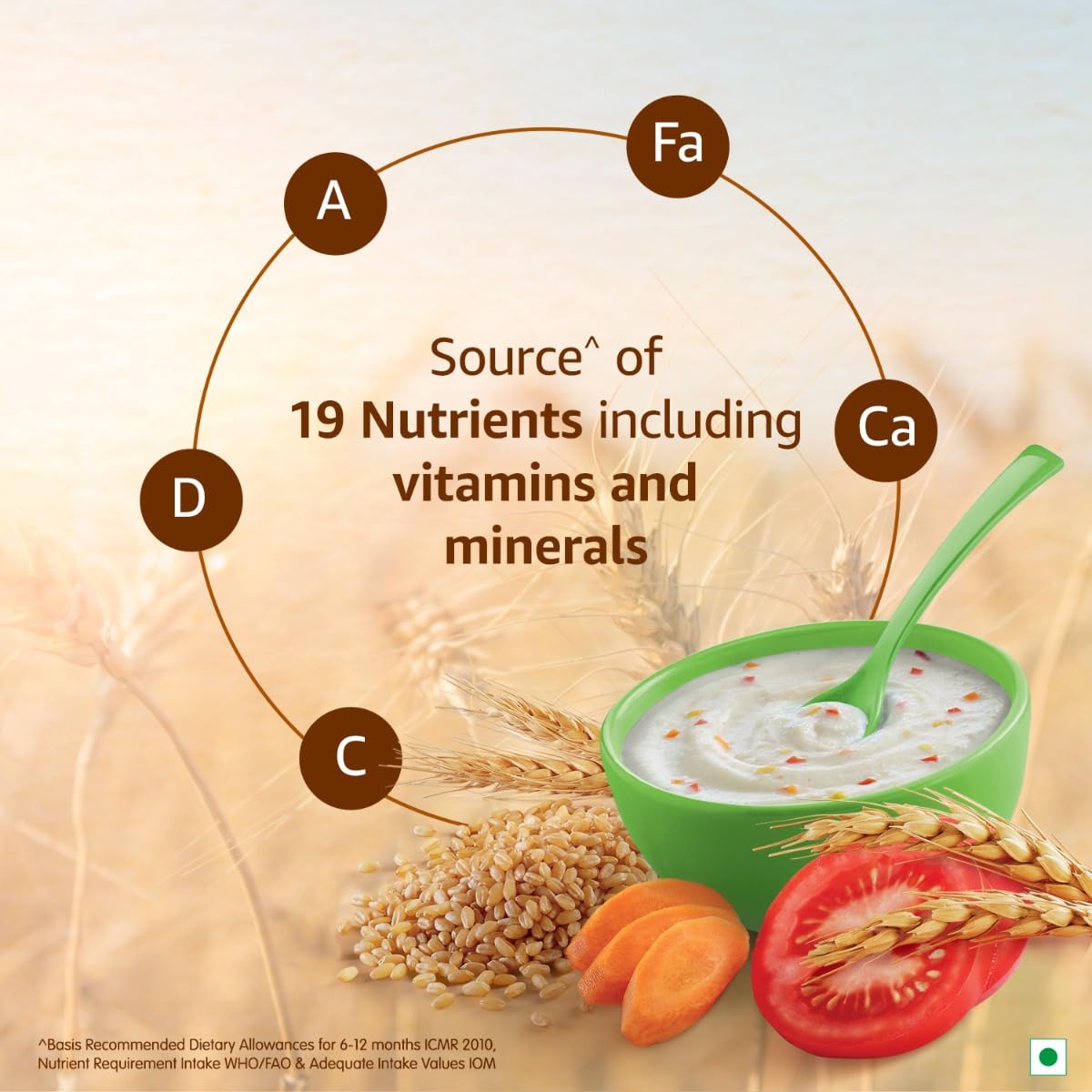 Nestle Cerelac Baby Cereal with Milk Wheat Rice Mixed Veg (From 10 to 12 Months) Powder, 300 g Refill Pack