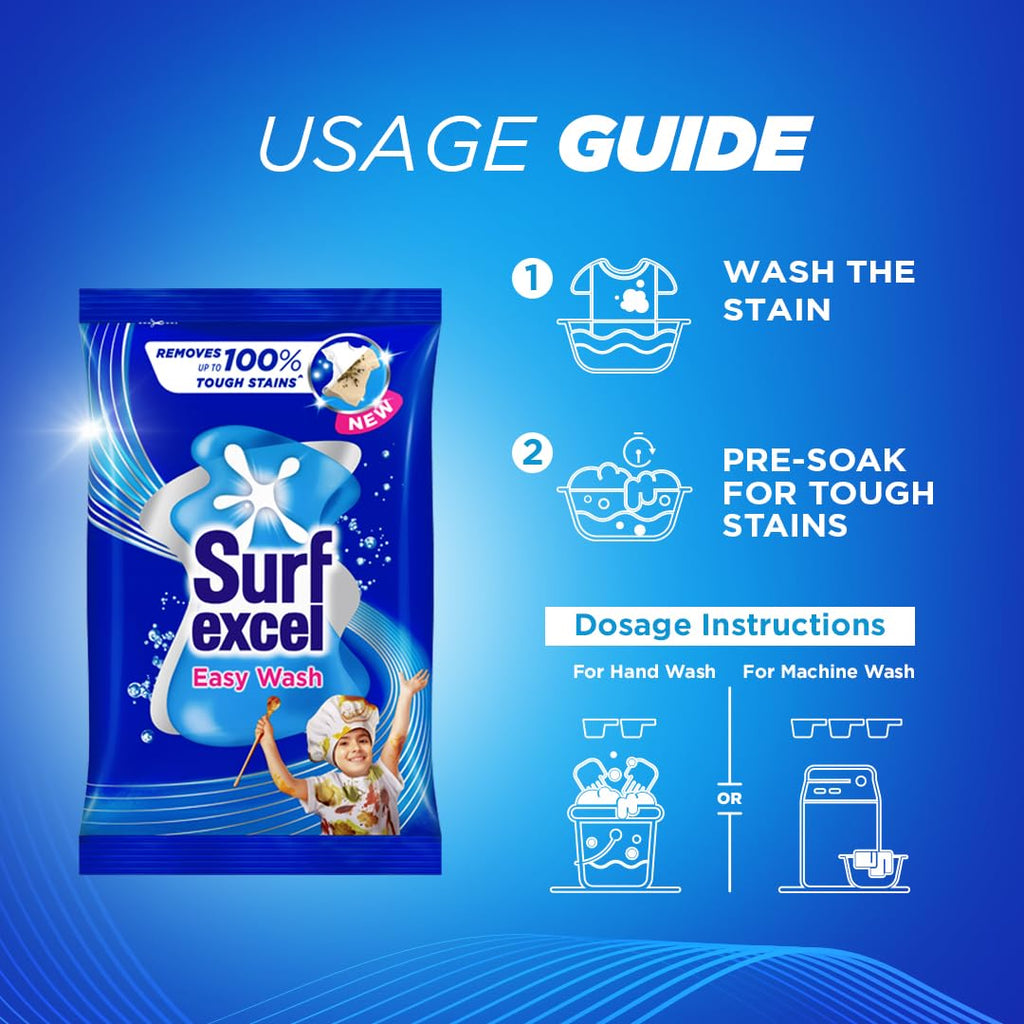 Surf Excel Easy Wash Detergent Powder - 500 g