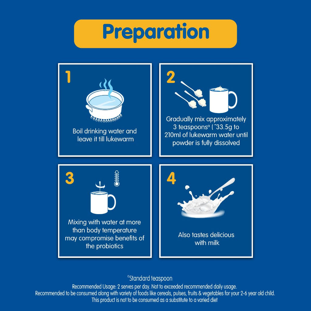 Nestle LACTOGROW Nutritious Milk Drink Powder | Biscuity Vanilla Flavour (2 - 6 Years), 400g, Bag-In-Box Pack