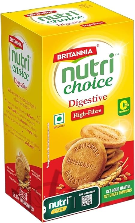 Britannia Nutri Choice Digestive High Fibre Biscuits, 250g