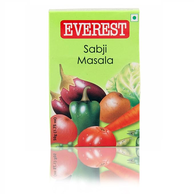 Everest Subji Masala, 50 Gram - Black Pepper,Cardamom,Cumin,Ginger,Nutmeg,Turmeric, Powder