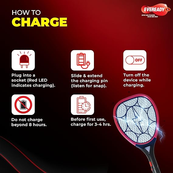 Eveready PowerZap PRO Mosquito Racquet