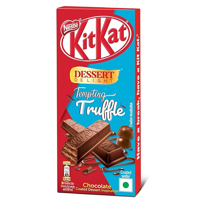 KIT KAT Nestle Kitkat Dessert Delight Tempting Truffle Wafer Coated With Milk Chocolate, 50 Grams