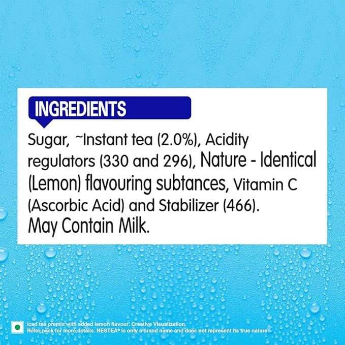 Nestea Powder Instant Iced Tea | Refreshingly Good Taste | Lemon Flavour Made with Nilgiri Tea Leaves | Source of Vitamin C | 400g Pouch