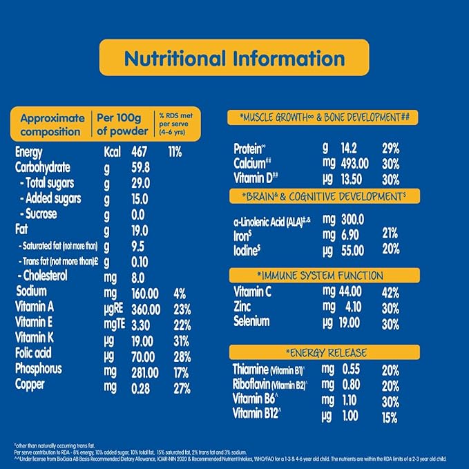 Nestle LACTOGROW Nutritious Milk Drink Powder | Biscuity Vanilla Flavour (2 - 6 Years), 400g, Bag-In-Box Pack