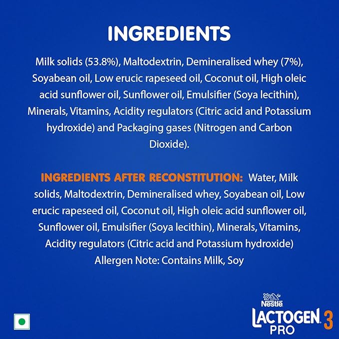Lactogen Pro 3, Follow-Up Formula With Iron, Whey Protein And Vitamins, After 12 Months Up To 18 Months, Bag-In-Box Pack, 400g
