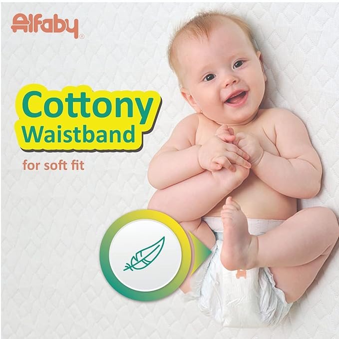 Alfaby Baby Diapers | XL sizes Super Dry Comfy Pants | Long Lasting Dryness | Leak Proof Diapers | Uninterrupted Baby Sleep | Comfortable Fit | 12 hrs protection (Xl, 48.00)