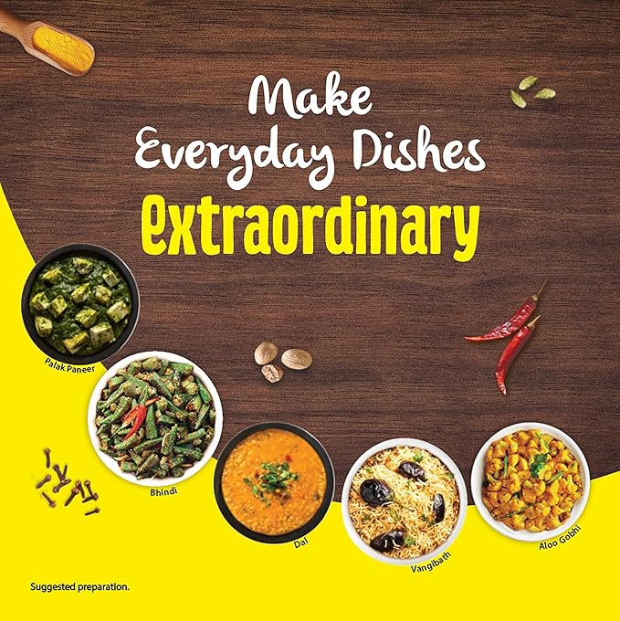 MAGGI Masala-ae-Magic Vegetable Masala, All in One | 120g Pouch (6g x 12 Sachets)