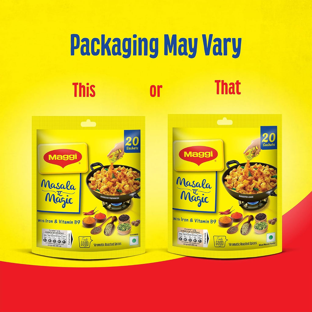 MAGGI Masala-ae-Magic Vegetable Masala, All in One | 120g Pouch (6g x 12 Sachets)