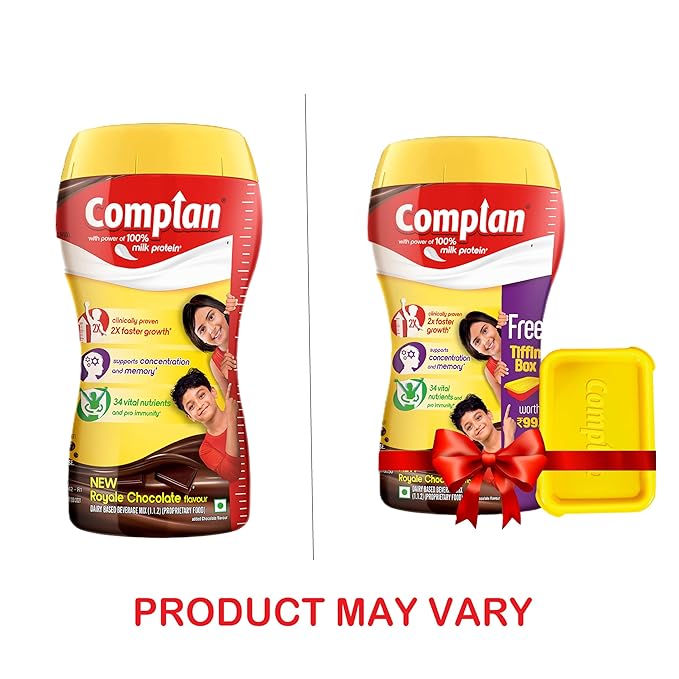 Complan Nutrition Drink Powder for Children, Royale Chocolate Flavour, 500 g Jar