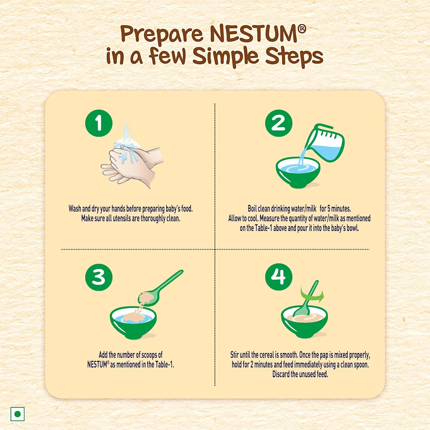 NESTUM Baby Cereal - Rice Fruits (From 10 to 24 months) - 300g, Bag-in-Box Pack