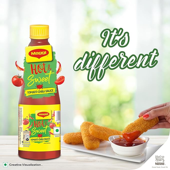 MAGGI Hot & Sweet Tomato Chilli Sauce, Perfect Blend of Tomatoes & Chillies, 1kg