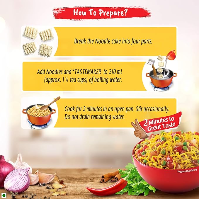 Maggi 2 Minute Masala Noodles, 52g