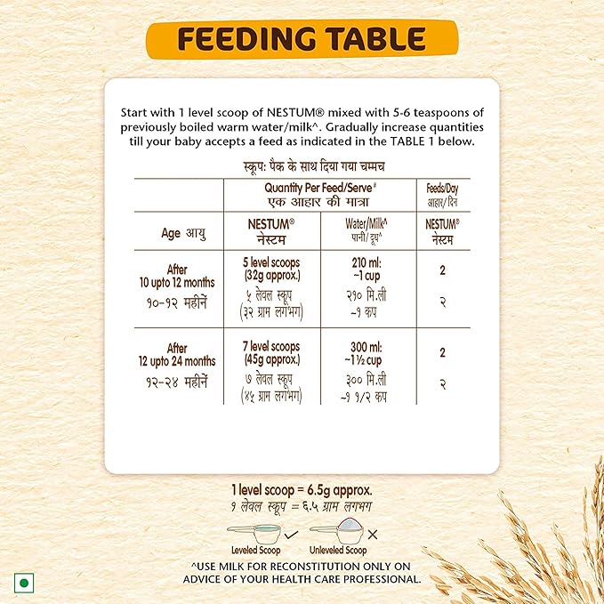NESTUM Baby Cereal - Rice Fruits (From 10 to 24 months) - 300g, Bag-in-Box Pack