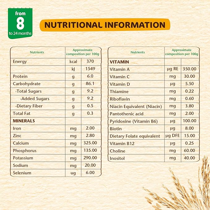 Nestum Baby Cereal From 8 Months To 24 Months, Rice Vegetables, 300g, Bag-In-Box Pack