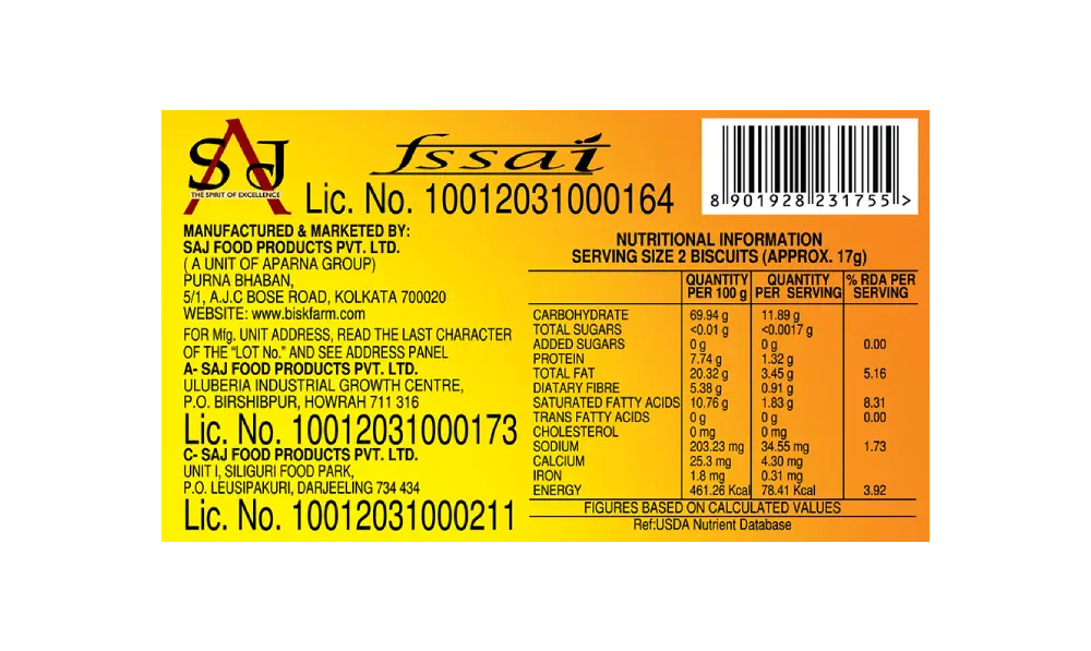 Eat-Fit Digestive Biscuits 100% Atta No Added Sugar