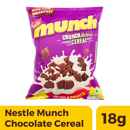 Nestle Munch Choco Fills, Breakfast Cereal, Double The Fun, Crunchy & Chocolatey,